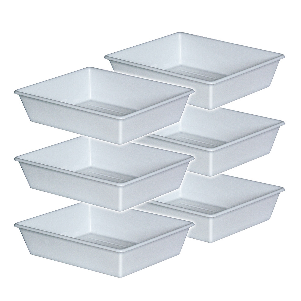 BRB 6x Kunststoffschale, PP, LxBxH 305x245x65 mm, 1,1 Liter, weiß Image