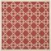 Red/White 94 x 0.25 in Area Rug - Highland Dunes Dirks Geometric Red/Beige Indoor/Outdoor Area Rug | 94 W x 0.25 D in | Wayfair