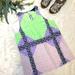 J. Crew Tops | J. Crew Windowpane Floral Silk Top Tank 4 Four Pink Green Blue Purple Pastels | Color: Green/Pink | Size: 4