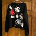 Disney Tops | Disney Mickey & Minnie Sweater/Sweatshirt | Color: Black/White | Size: L
