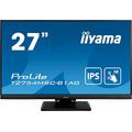 iiyama ProLite T2754MSC-B1AG 68,6cm 27" IPS LED-Monitor Full-HD 10 Punkt Multitouch kapazitiv VGA HDMI USB 3.0 AntiGlare-Beschichtung Höhenverstellung schwarz