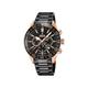 Festina Herren Analog Quarz Uhr mit Edelstahl Armband F20578/1, Schwarz