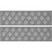 WaterHog Argyle Stair Tread 8.5"x30" (set of 4) by Bungalow Flooring in Gray