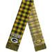 FOCO Green Bay Packers Plaid Color Block Scarf