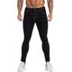 GINGTTO Men Blacks Stretch Skinny Fit Jeans Black 36 Waist 30 Leg Slim Fit Denim Jeans for Men Black