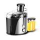 500ml Juicer Machine, Mini Centrifugal Juicer, 400W 21000 rpm Electric Juicer Vegetable and Fruit Extractor Blender, Completely Separates the Fruit Residue, for Whole Fruit and Vegetable