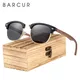 BARCUR – lunettes de soleil classiques en bois de noyer noir pour hommes et femmes polarisées