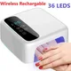 Lampe à ongles LED sans fil aste UV sèche-ongles gel professionnel lampe à friser pour tous les