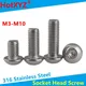 Vis mécaniques à six pans creux à tête ronde en acier inoxydable 316 2 2 à six pans creux M3