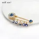 EVIL EYE Dropping 173 Blue Evil Eye Tassel Broche Broche Broche Or Argent Document Coeur