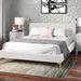AllModern Rand Upholstered Bed Upholstered, Polyester | 37 H x 78 W x 90 D in | Wayfair 103505F594D440A8831445BC302D84CC