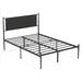 Latitude Run® Metal Queen Size Bed Frame w/ Upholstered Headboard & Footboard, Modern Noice Free Platform Bed Frame w/ Under Bed Storage | Wayfair