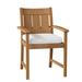 Summer Classics Croquet Teak Patio Dining Armchair w/ Cushions Wood in Brown | 37.75 H x 24.25 W x 27 D in | Wayfair 28304+C0304240N