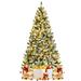 The Holiday Aisle® Green Pine Flocked/Frosted Christmas Tree w/ LED Lights in Green/White | 48 W in | Wayfair 30FE6E85AD134E82B36B0C1D59A0252F