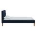 AllModern Abba Upholstered Low Profile Platform Bed Metal in Black | 39 H x 45 W x 84 D in | Wayfair 10AA94D82B364C54B89C644304B38217