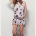 Free People Dresses | Free People Tree Swing Tunic Dress Floral Sz Xs | Color: Pink/White | Size: Xs
