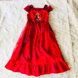 Disney Costumes | Disney Princess Elena Dress Costume Size 5/6 | Color: Red | Size: Osg