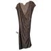 Michael Kors Dresses | Michael Kors Animal Leopard Print Dress Dropped Shoulder Sleeveless V Neck Sz 10 | Color: Brown/Tan | Size: 10