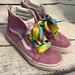 Vans Shoes | Kids' Vans Rainbow Lace Sk8-Hi Zip Skate Shoes | Color: Purple/White | Size: 3bb