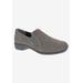 Wide Width Women's Slide-In Flat by Ros Hommerson in Grey Suede (Size 6 W)