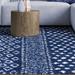 Superior Boho Geometric Indoor Plush Shag Area Rug