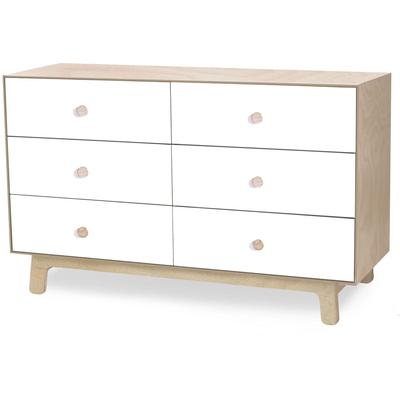 Oeuf 6 Drawer Dresser - Sparrow - Birch/White