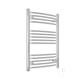 Warmehaus 150W Electric Heated Towel Rail Ladder Radiator Warmer 800 x 500mm Bathroom Electric Towel Radiator Chrome Curved Towel Warmer