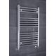 Warmehaus Contemporary Straight Bathroom Ladder Radiator Heated Towel Rail Chrome Towel Warmer Central Heating 800 x 500mm