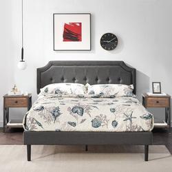 Trent Austin Design® Kempst 3 Piece Bedroom Set Bed & Nightstand Set Upholstered/Metal in Brown | Queen | Wayfair FF24BB14C6164543A8CC7AF28CD84F19