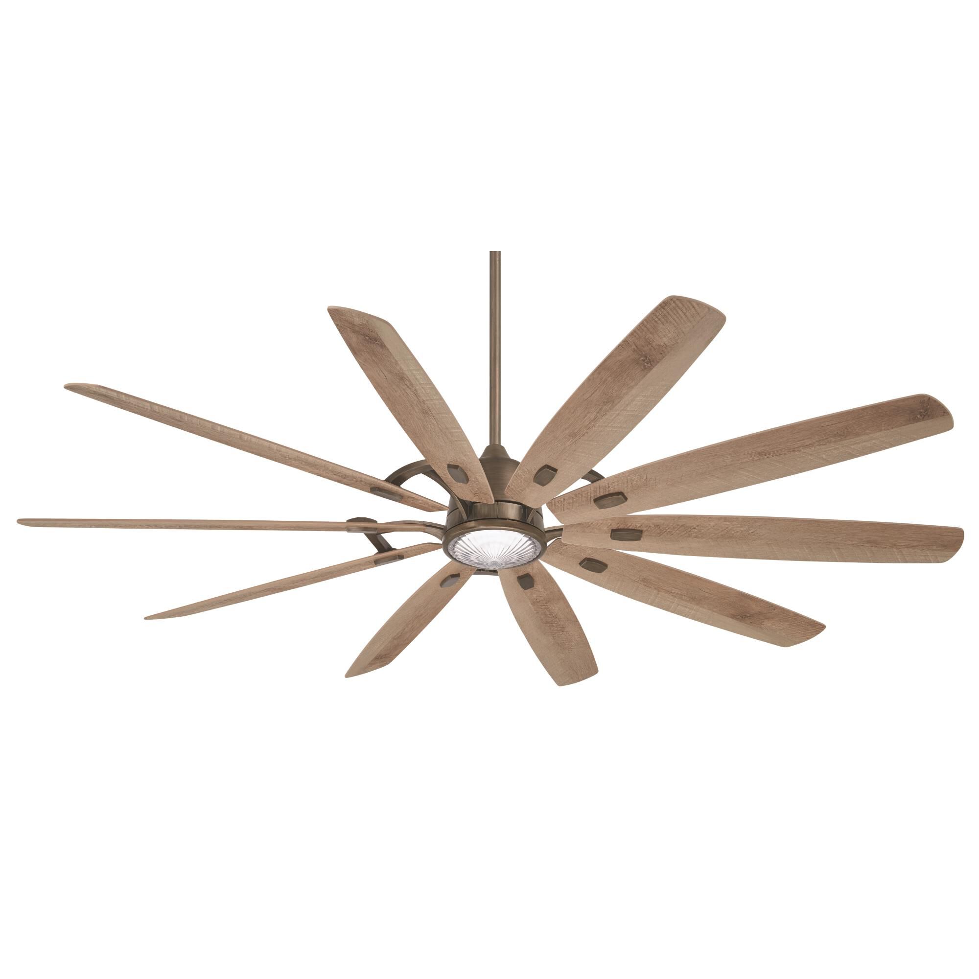 Minka Aire Barn 84 Inch Ceiling Fan with Light Kit - F865L-HBZ