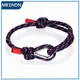 MKENDN – Bracelets ancre de haute qualité pour hommes et femmes breloque corde de survie nautique