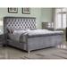 Best Master Furniture Celica Upholstered Tufted Panel Bed