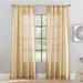 Archaeo Embroidered Stripe Linen Blend Curtain, Single Panel