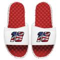 Men's ISlide White/Red Kyle Busch Americana Slide Sandals