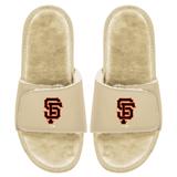 Men's ISlide Tan San Francisco Giants Dune Faux Fur Slide Sandals