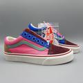 Vans Shoes | New Vans Old Skool Frayed Laces Port Royale Marshmallow Pink Blue Burgundy Suede | Color: Blue/Pink | Size: 5.5