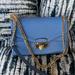 Michael Kors Bags | Michael Kors Kinsley Medium Flap Shoulder Bag Crossbody In French Blue | Color: Blue/Gold | Size: Medium