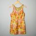 Free People Dresses | Free People Floral Metallic Halter Dress Sz 4 | Color: Orange/Pink/Yellow | Size: 4