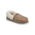 Women's Faux Wool Felted Mocassin Slippers by GaaHuu in Tan (Size MEDIUM 7-8)