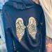 Victoria's Secret Sweaters | Euc Grey & Gold Victoria’s Secret Zip Up | Color: Gold | Size: S