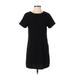 One Clothing Casual Dress - Shift: Black Solid Dresses - Women's Size Small