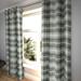 McalisterTextiles Plaid Blackout Thermal Grommet Curtain Panels (DSQ is Set to 2) Polyester/Cotton Blend in Gray | 89.76 H in | Wayfair