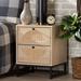 Dakota Fields Amettes 2 - Drawer Nightstand in Light Wood in Brown | 20.9 H x 15.7 W x 15.7 D in | Wayfair 21AAFDCA3E5B4D6D863EDBD785A62E8F