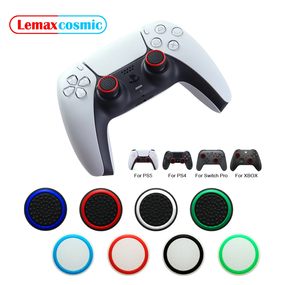 Capuchons de Joystick lumineux, étui de poignées de contrôleur pour Sony Playstation DualSense Dualshock 5 4 PS5 PS4 pour Nintendo Switch Pro