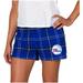 Women's Concepts Sport Royal Philadelphia 76ers Ultimate Flannel Shorts