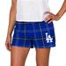 Women's Concepts Sport Royal/Black Los Angeles Dodgers Ultimate Flannel Shorts