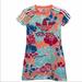 Adidas Dresses | Adidas Floral Trefoil Dress Sz S 9-10y/140 | Color: Blue/Pink | Size: 10g