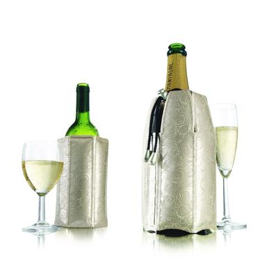 Active Cooler Wine & Champagne Set, Platinum by Vacu Vin in Platinum