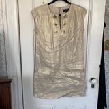 J. Crew Dresses | J. Crew Gold Dress With Grommets And Pockets Size 2 | Color: Gold | Size: 2