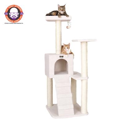 Armarkat Premium Cat Tree Condo Bed Scratching Post Perch Silver Gray X2905 